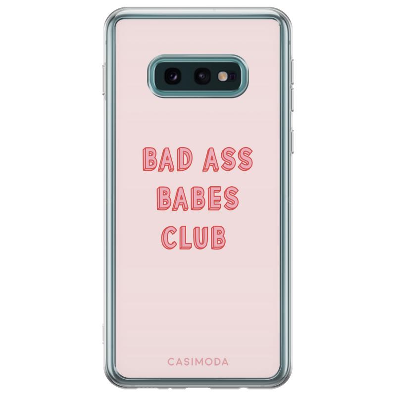 Samsung Galaxy S10e siliconen hoesje - Bad ass babes club