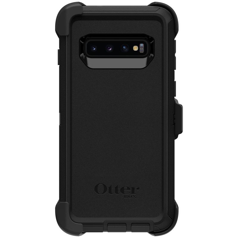 Defender Rugged Backcover voor de Samsung Galaxy S10 Zwart