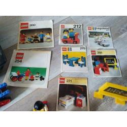 Partij Lego Vintage 200, 212, 254, 271, 275, 291 en 653