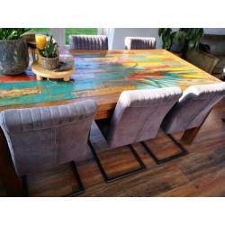 Eetkamertafel 200x100cm Hout / Ibiza / Industieel / Robuust