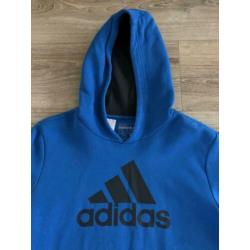 Adidas hoodie blauw maat 176 (15-16 jaar) ZGAN!