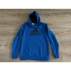 Adidas hoodie blauw maat 176 (15-16 jaar) ZGAN!