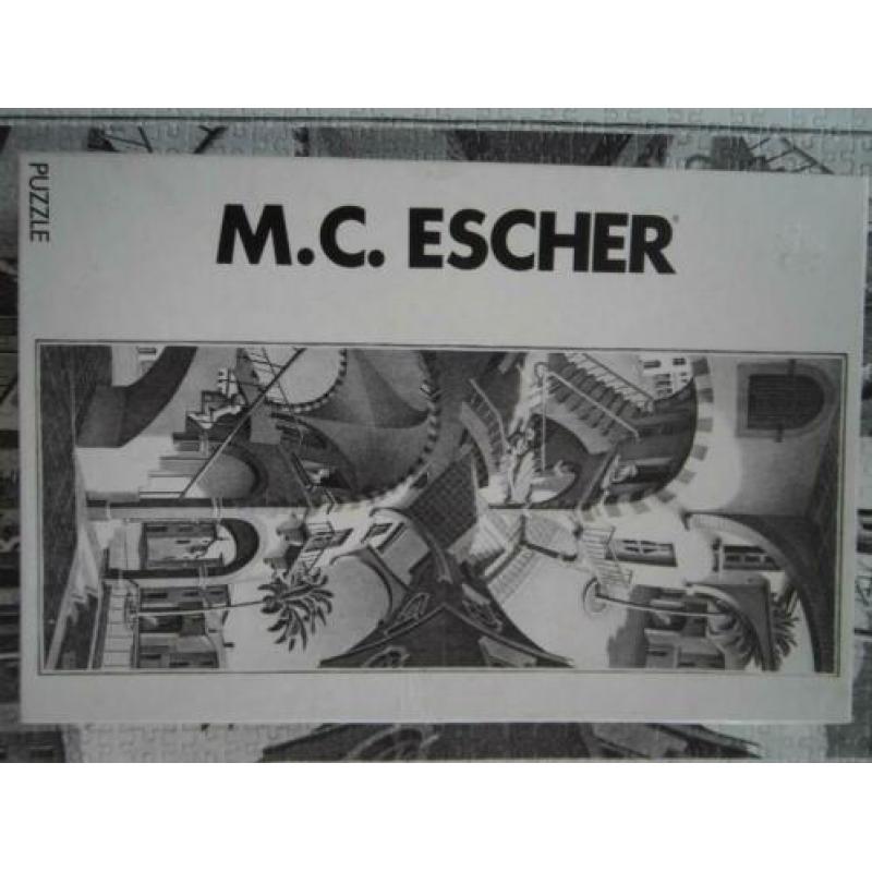 M. C. Escher puzzel high and low