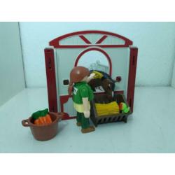 Playmobil paardenbox met ruiter