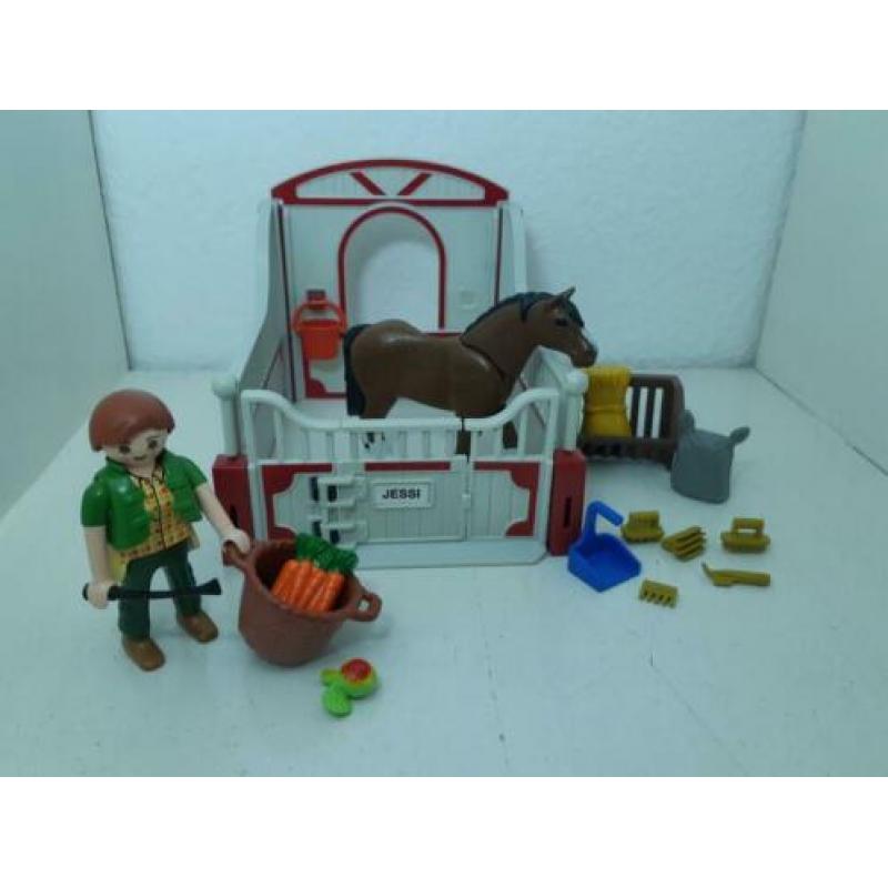 Playmobil paardenbox met ruiter