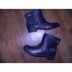 NUBIKK zwarte lederen boots MAAT 41 ALS NIEUW!!