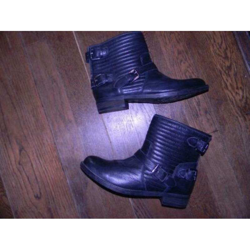 NUBIKK zwarte lederen boots MAAT 41 ALS NIEUW!!