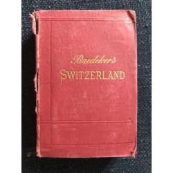 BAEDEKERS SWITZERLAND antieke reisgids Zwitserland 1903