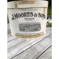 J Moores&Sons Denton antieke hoedendoos