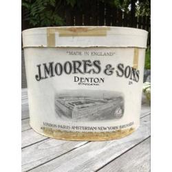 J Moores&Sons Denton antieke hoedendoos