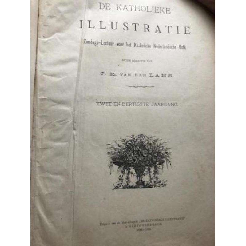 Oude ingebonden Katholieke illustraties