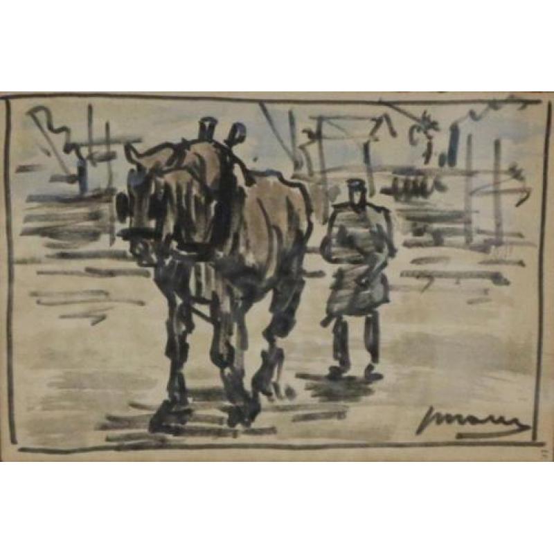 Jos Mous, tekening natiepaard