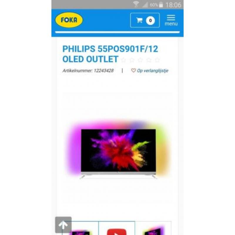 Philips 55" OLED premium met Soundbar