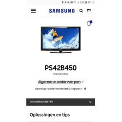 Samsung plasma 43 inch 2010