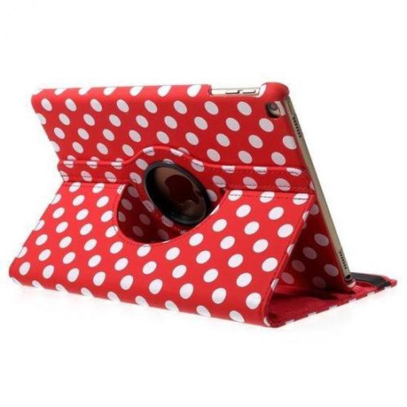 iPad 9.7 (2017 / 2018) hoes 360 graden flip cover - polka...