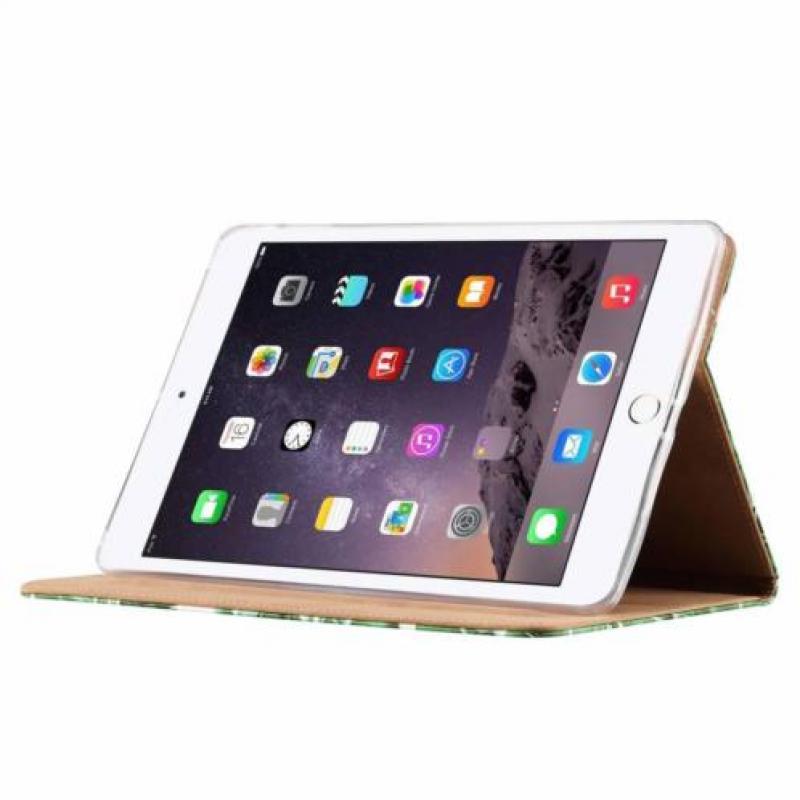 Ntech iPad Air Blaadjes Design Booktype Kunstleer Hoesje Me