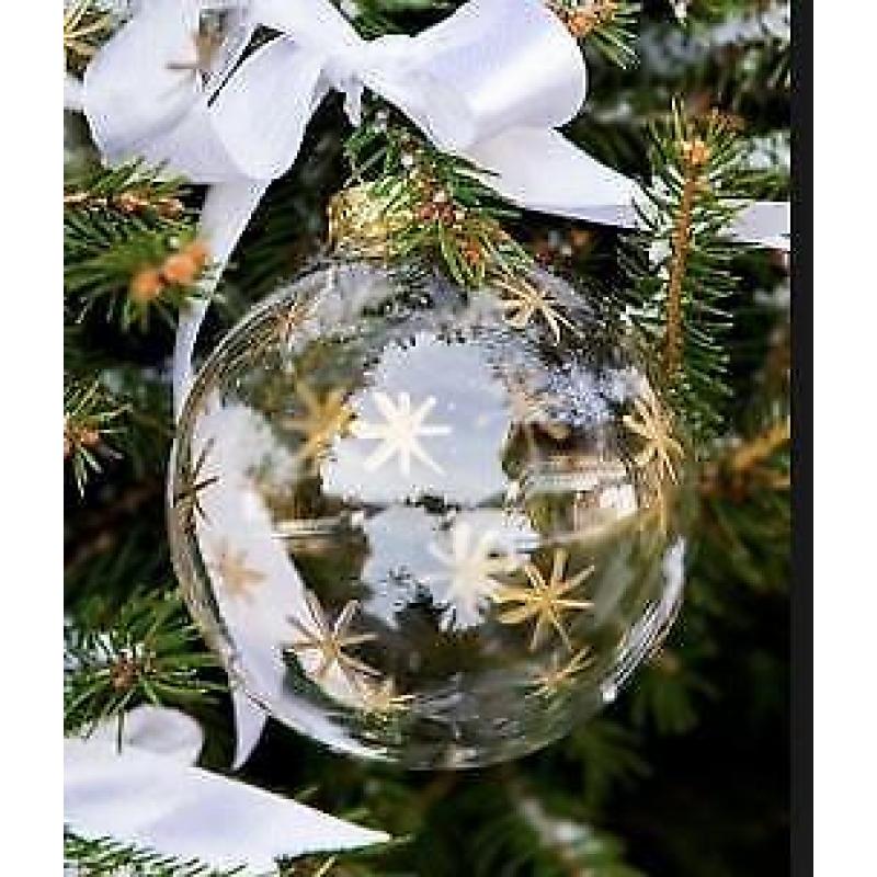 8 Classic star silver kerstballen Riviera Maison 50%korting