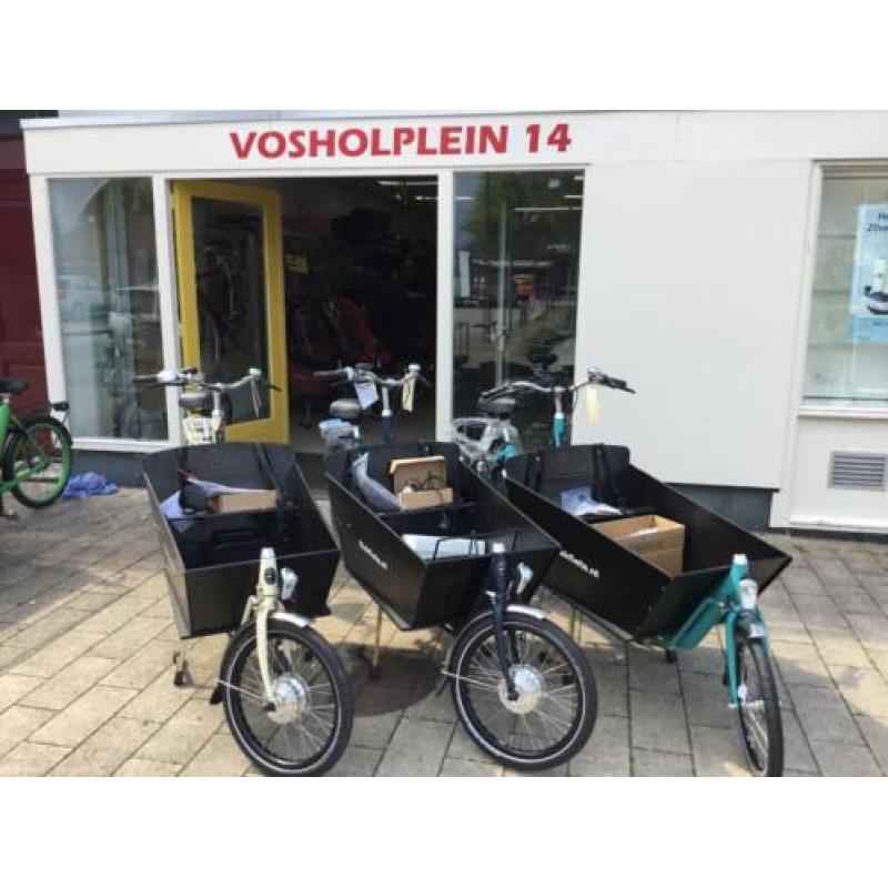 Elektrische Bakfiets nl Long NN8D versnelling en Johnny Loco