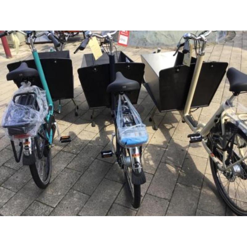 Elektrische Bakfiets nl Long NN8D versnelling en Johnny Loco