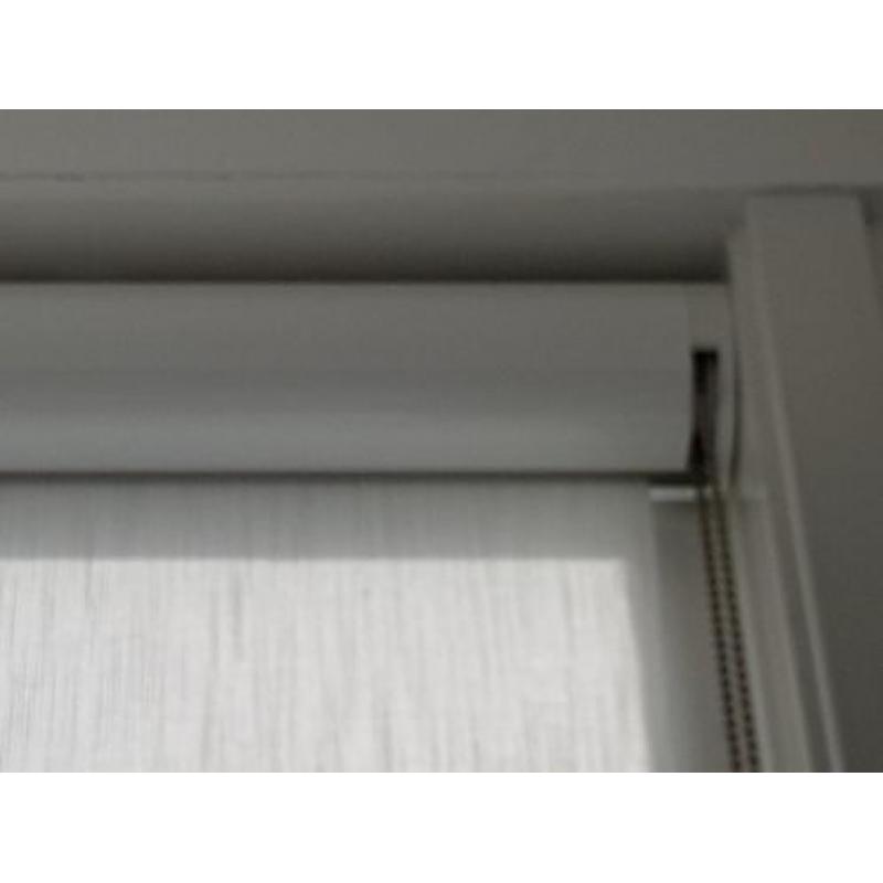 250 cm breed licht doorlatend wit rolgordijn