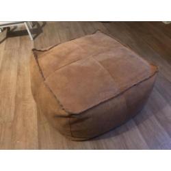 Cognac poef/hocker