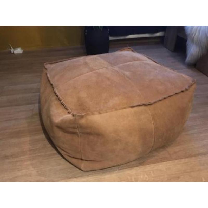 Cognac poef/hocker