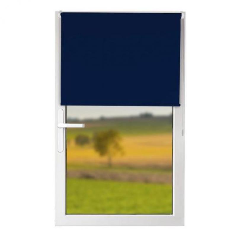 Verduisterend Rolgordijn - 105 x 150 cm - Donkerblauw