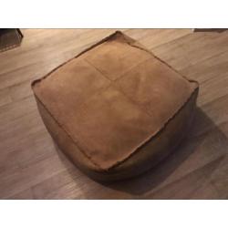 Cognac poef/hocker