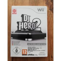 Wii Dj hero 1 + 2 + draaitafel