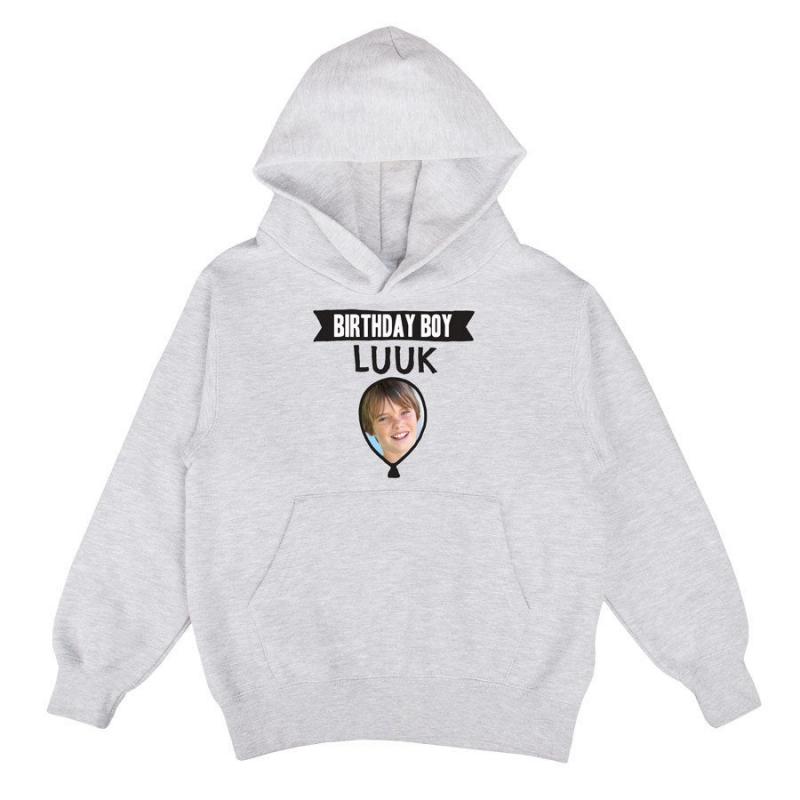 Hoodie voor kinderen bedrukken - Grijs - 12 jaar