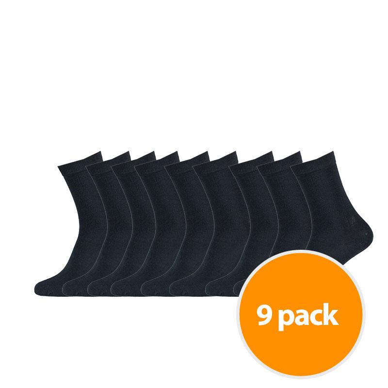 Apollo Sokken Basic Bamboo Navy 9-pack-43/46