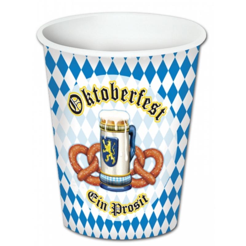 Beieren Oktoberfest bekertjes 8x