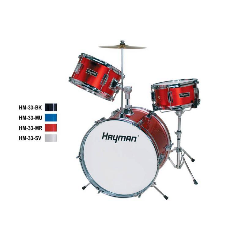 Hayman HM-33-BK 3-delig drumstel