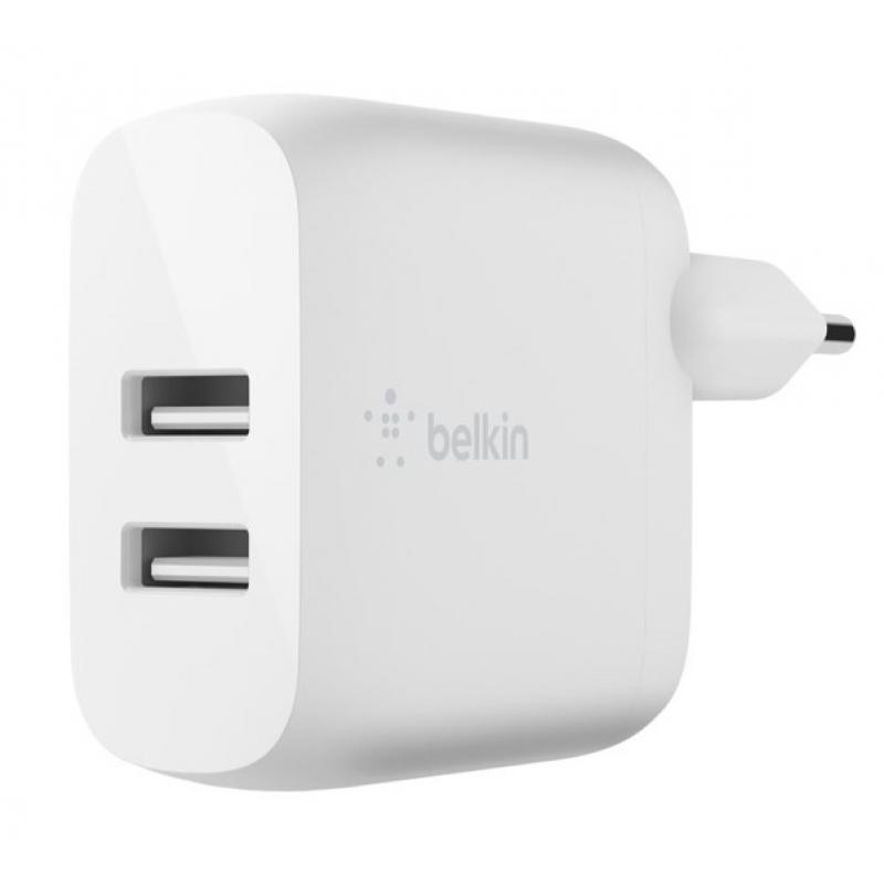 Belkin Dual USB A Charger 24W Lighting kabel