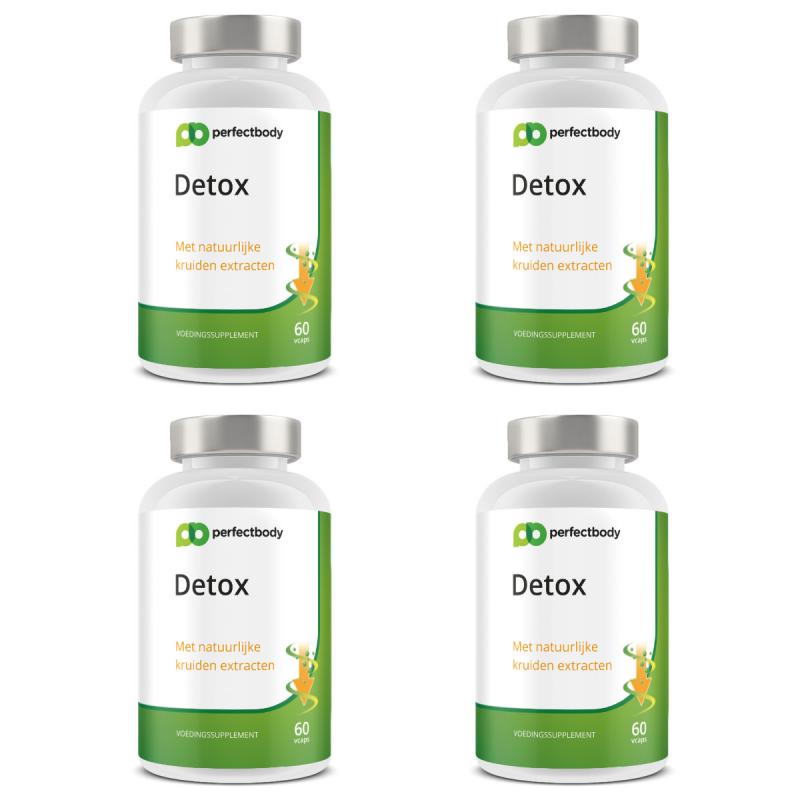 Perfectbody Detox Kuur (30 Dagen) Pillen 4-pack - 240 Vcaps