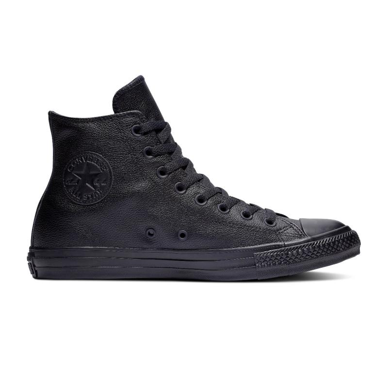 Converse All Stars Leather Hoog 135251C Zwart-37.5