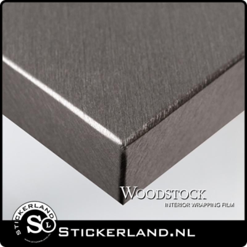 Metallic Brushed Dark Silver Woodstock Wrapfolie WSNE 49 122x1000cm