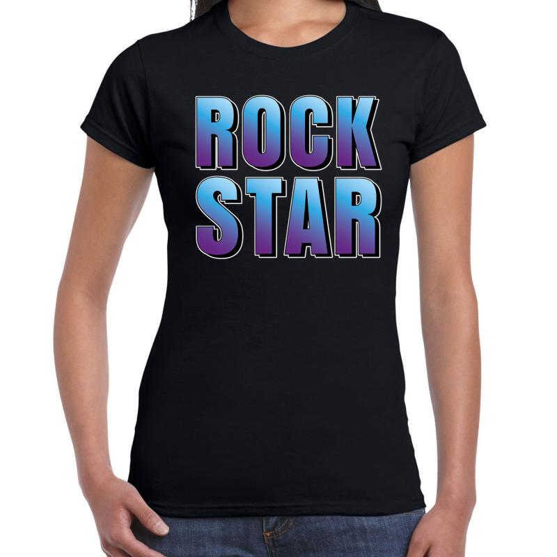 Rockstar cadeau t shirt zwart dames Fun tekst Verjaardag cadeau kado t shirt